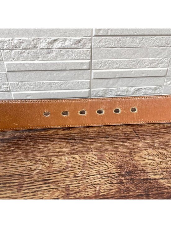 Hermes Leather Buckle Gold Belt Black Brown main image 10